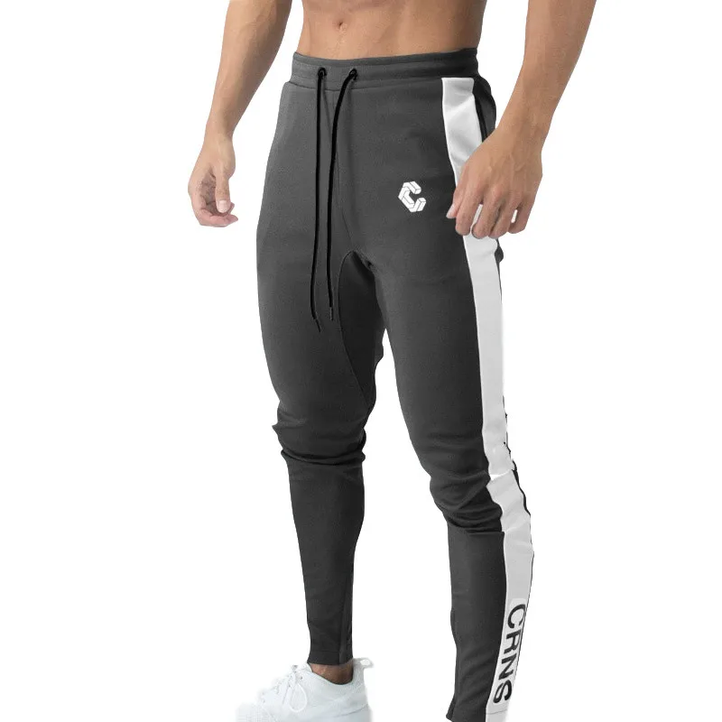 2019 новый бренд боковая молния мужские джоггеры тренировочные брюки модные тренажерные залы Фитнес Бодибилдинг карман длинные брюки