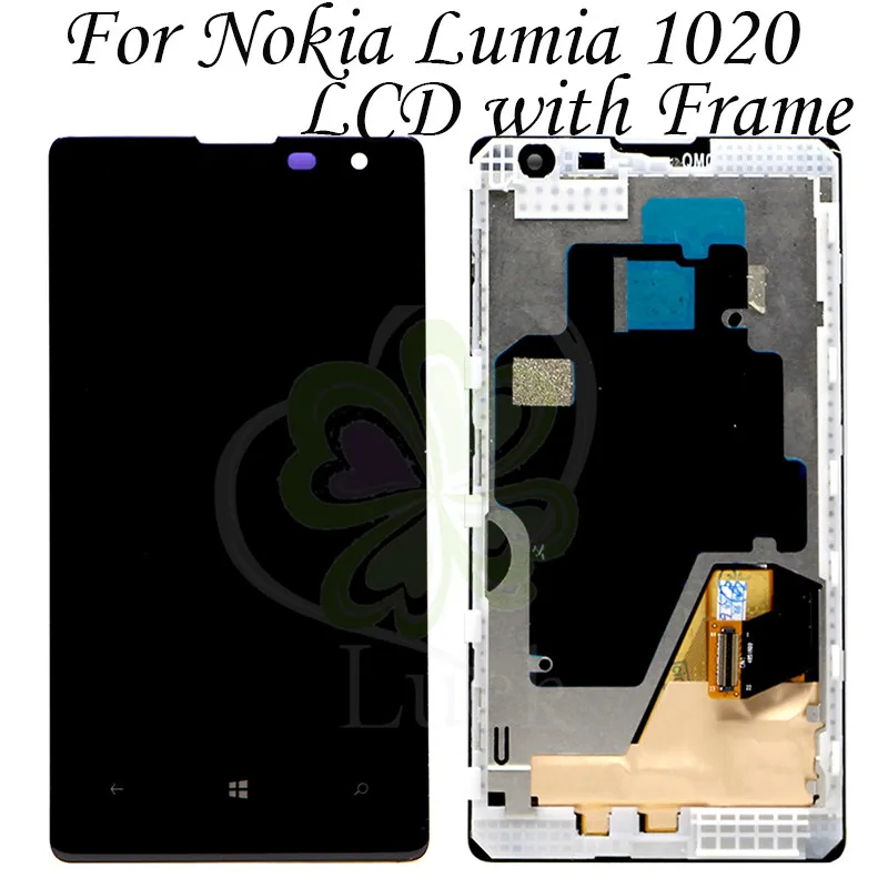 Для Nokia Lumia 1020 ЖК-экран дисплей сенсорный экран Рамка дигитайзер в сборе черный