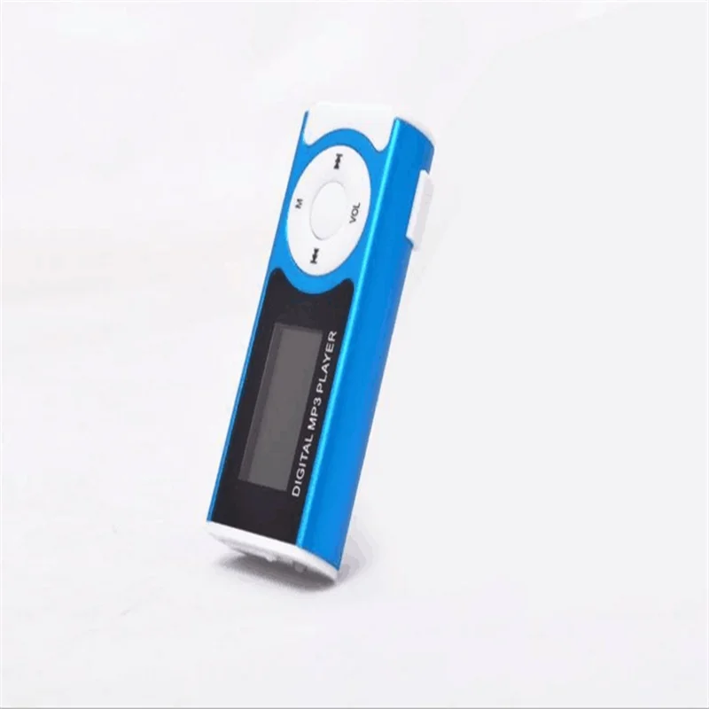 USB мини Клип MP3 плеер ЖК экран Поддержка 16 Гб Micro SD TF карта с наушниками и кабель