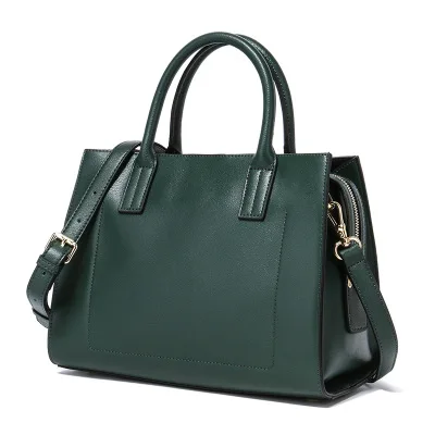 

2018 novelty OL brief commuting tote brand design Office lady business one shoulder bag female elegant split leather handbag