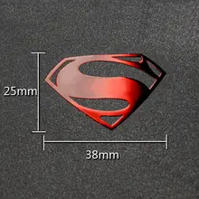 Superman Luxury Mobile Phone Laptop DIY Sticker Car Motorcycle Decal 3D Metal Stickers Kids Gift