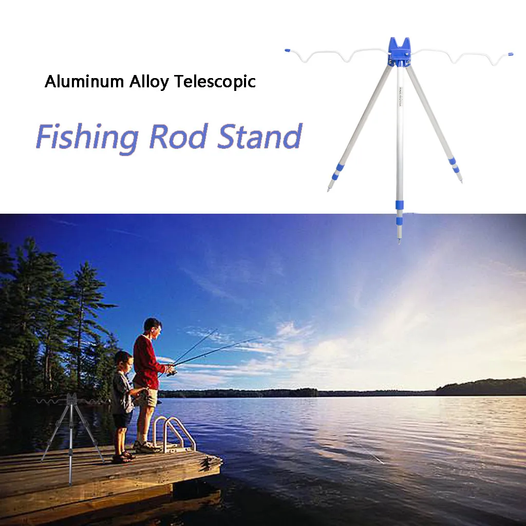 Aluminum Alloy Telescopic Fishing Rod Stand Tripod stand For Sea