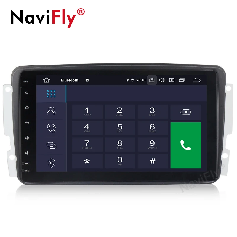 Top NaviFly 8" IPS+DSP Android 9.0 Car multimedia player radio audio For Mercedes Benz W203 W208 W209 W210 W463 Vito Viano W163 4