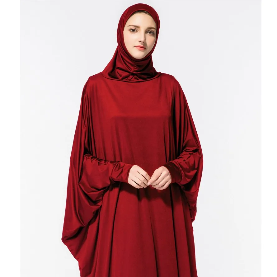 Капюшон литургический халат abaya Hjiab рукава длинные платья для мусульманских