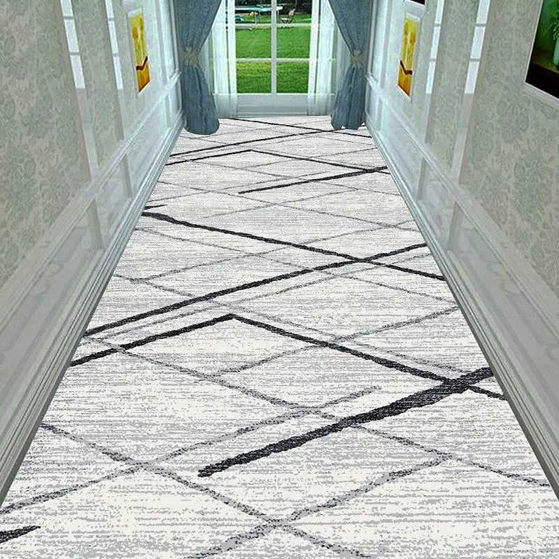

Nordic Stair Carpet European Corridor Carpets Hotel Long Aisle Rug Home Entrance/Hallway Doormat Anti-Slip Wedding Floor Rugs