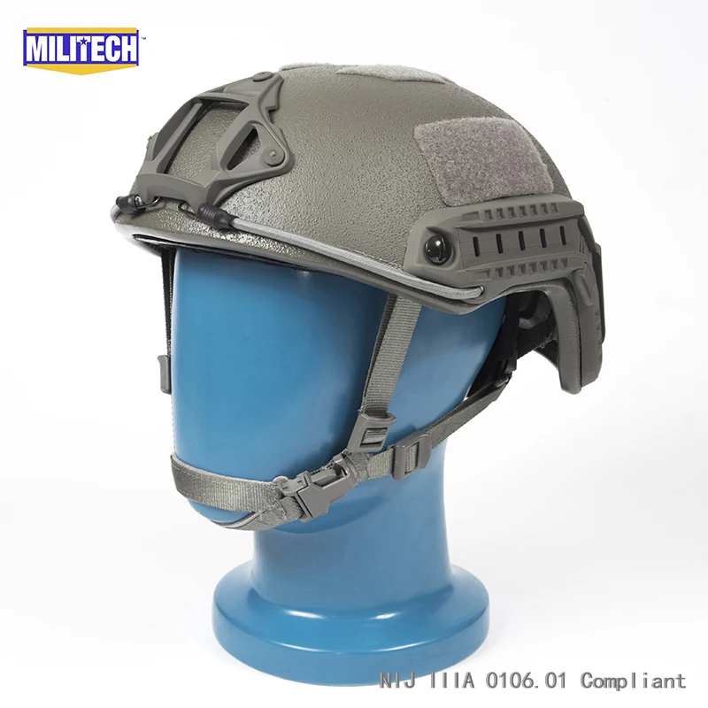 

ISO Certified MILITECH 1.25KG Lite FG Super High Cut Aramid Ballistic Helmet Light Weight SWAT Bulletproof Helmet DEVGRU SEAL