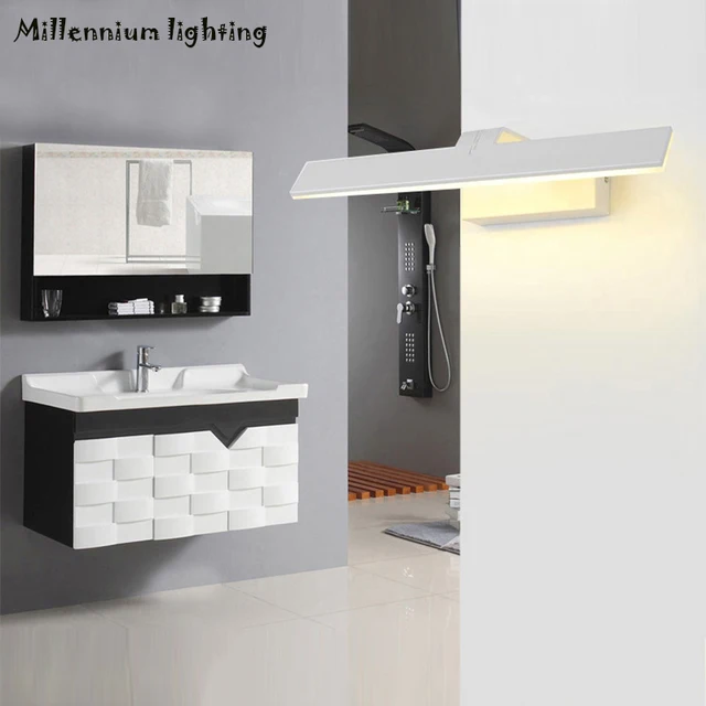 Led bagno specchio lampada bagno impermeabile 42cm6w/58cm9w semplice ... Lampada bagno led