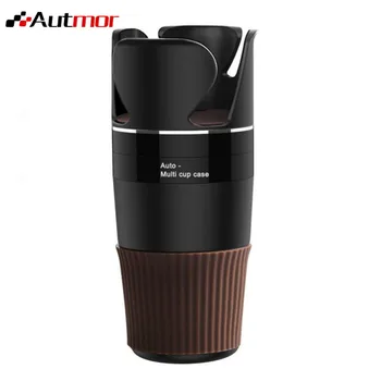 

AUTMOR Car-styling Car Organizer Auto Drink Cup Holder Car Phone Holder for Coins Keys Phone Stand Interior Accessorie