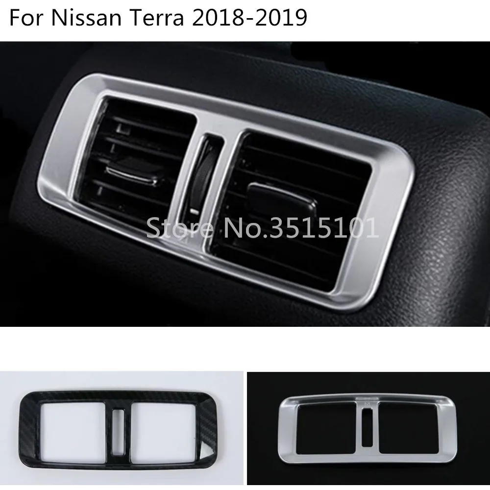 

car Styling garnish cover trim inner inside rear back upside Air condition Outlet Vent 1pcs For Nissan Terra 2018 2019