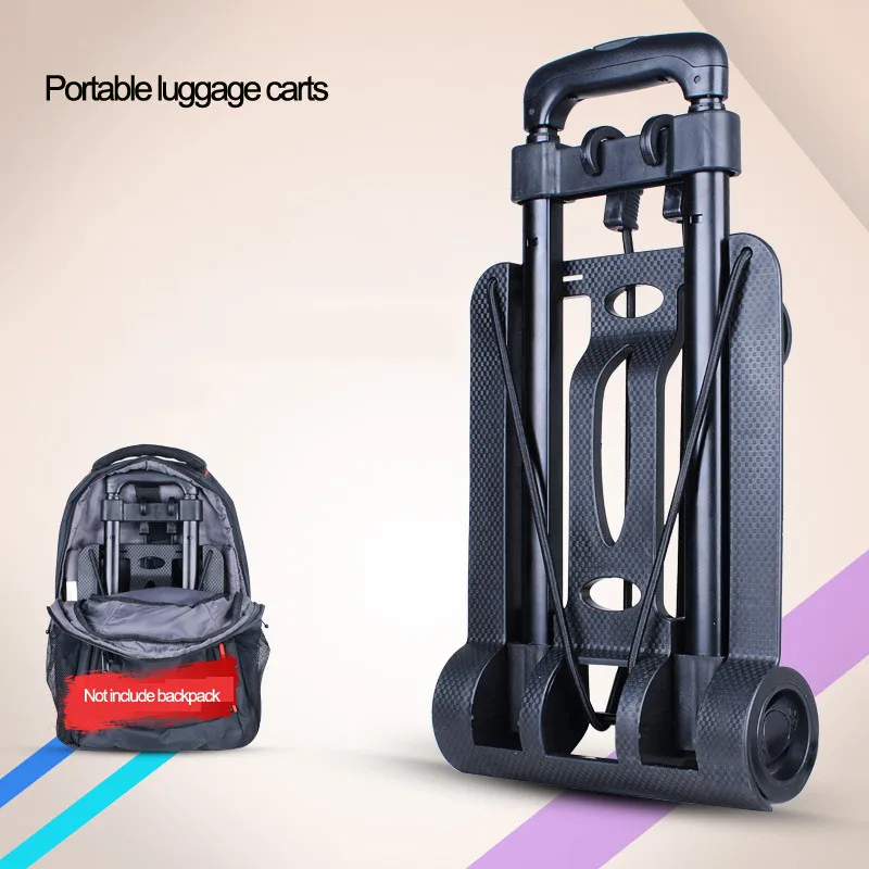 

Hand pulling car Rolling luggage carts for the elderly and women Portable Family Mini Folding Travel shopping Trolley