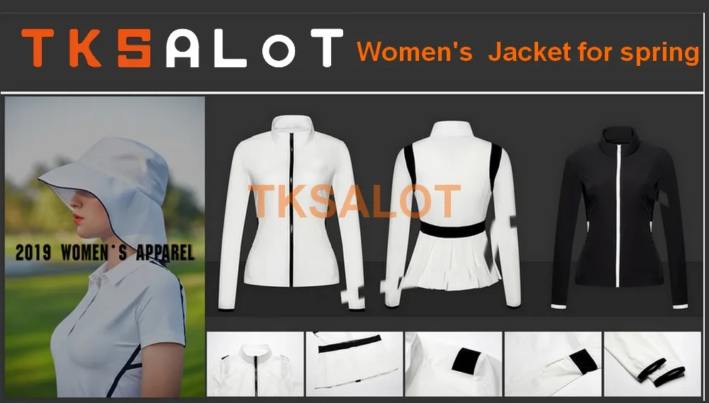 

2019 style 100pcs/color customized Spring women's golf Jacket