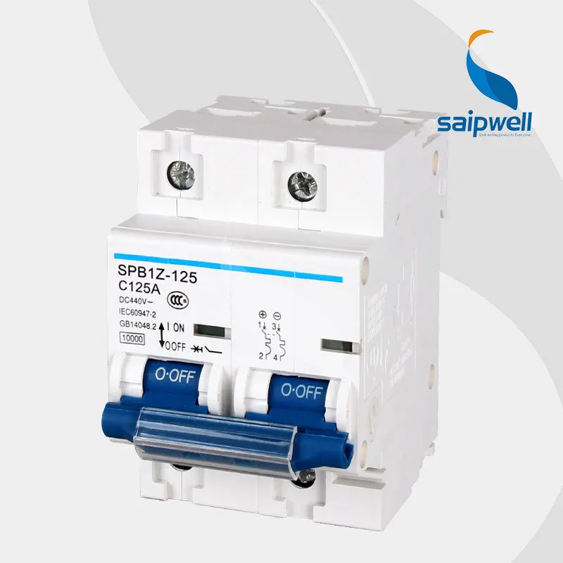 

2P 125A DC440V Miniature Circuit Breaker/ Electrical Circuit Breaker for Household Protection (SPBIZ-125 )