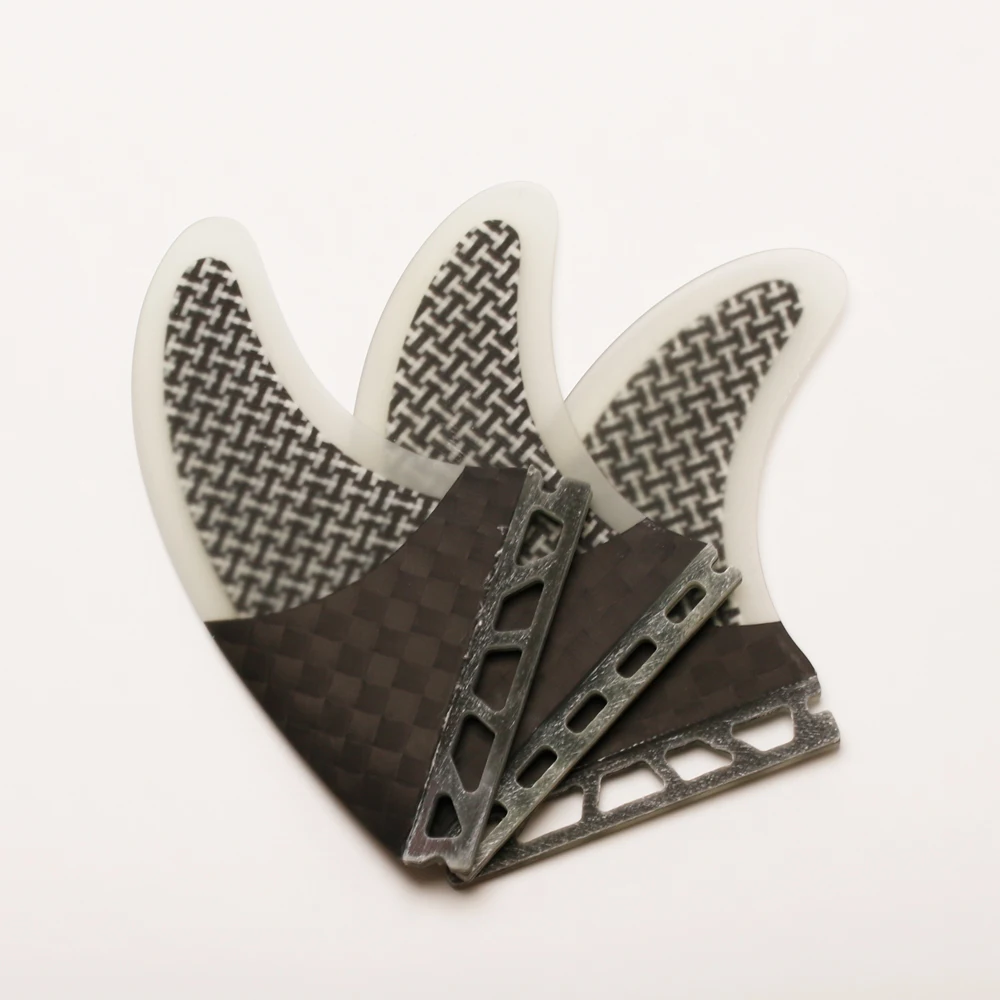 Empuñadura de alta calidad la mitad de carbono fibra de vidrio Innegra futuro Surf aletas Base G7/Insurfin negro tabla de Surf aletas Set (3) M7 - 5