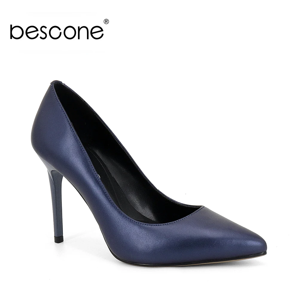BESCONE 2019 Hot Sale Shoes Sheepskin High Heels Women Genuine Leather Pumps Fashion Sexy Pointed Toe Handmade Wedding Shoes A73 BESCONE 2019 Hot Sale Shoes Sheepskin High Heels Women Genuine Leather Pumps Fashion Sexy Pointed Toe Handmade Wedding Shoes A73