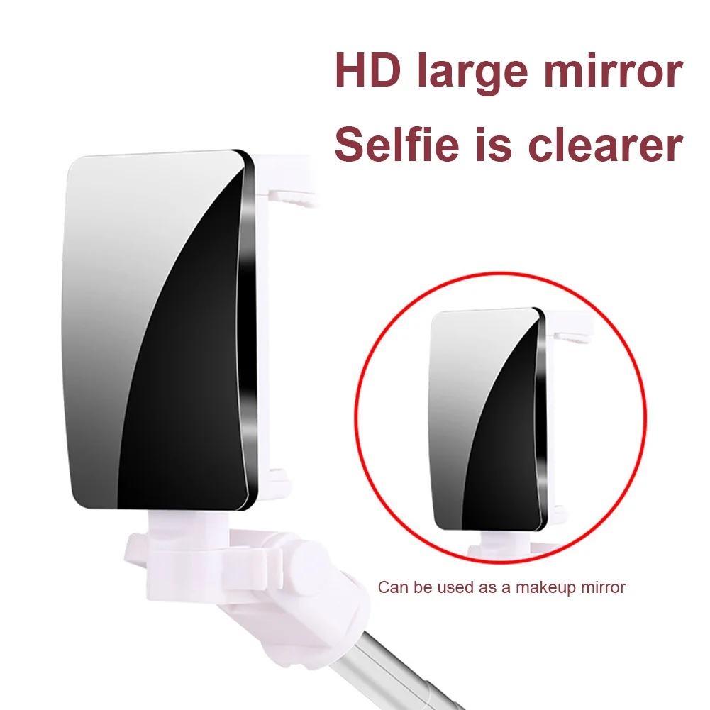 

Wired Selfie Stick With Mirror 360 Degree Rotation Mini For iPhone Android Mobile Phone ND998