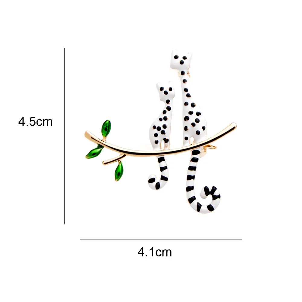 CINDY XIANG Новое поступление эмалированные броши-кошки модная брошь с животными 2 цвета доступны позолоченные милые детские аксессуары подарок