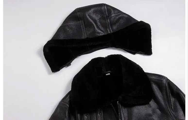 Куртки из овечьей шерсти, кожаная одежда из стриженной шерсти, мужская теплая куртка, мужское зимнее пальто. Куртки размера плюс