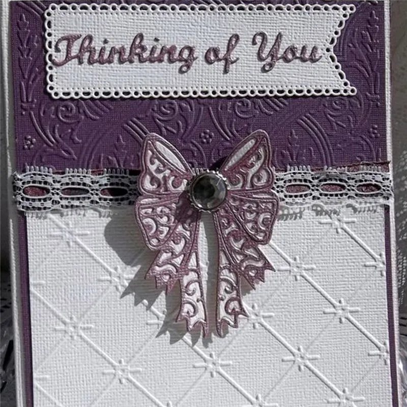 

Lace Bow Metal Cutting Dies Scrapbooking New for 2019 Rosette Die Cuts for Card Making Album Embossing Crafts Dies
