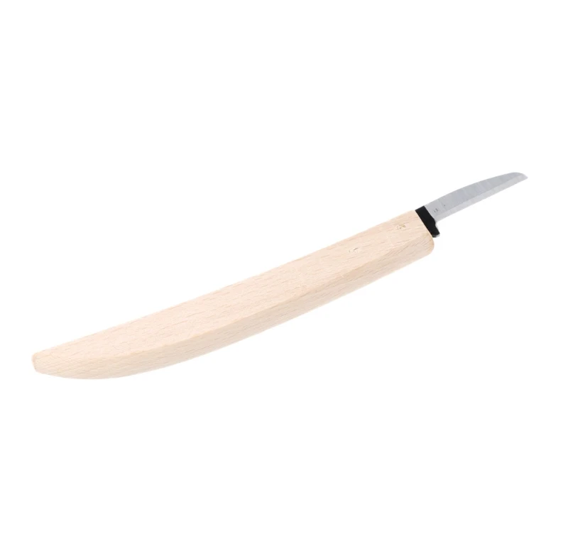

18cm Knife Beech Wood Working Banana Type Handle Wood Carving DIY Tool #Aug.26
