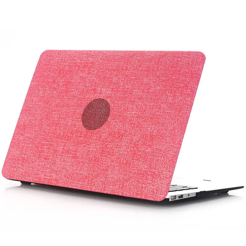 Luxury new jean patent leather & hard plastic laptop Case For Macbook