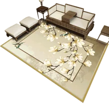 Китайский стиль 6 мм 3D сливовый ковер для гостиной, спальни, прихожей, кухни, ванной комнаты, впитывает воду, Рождественский Декор, нескользящий