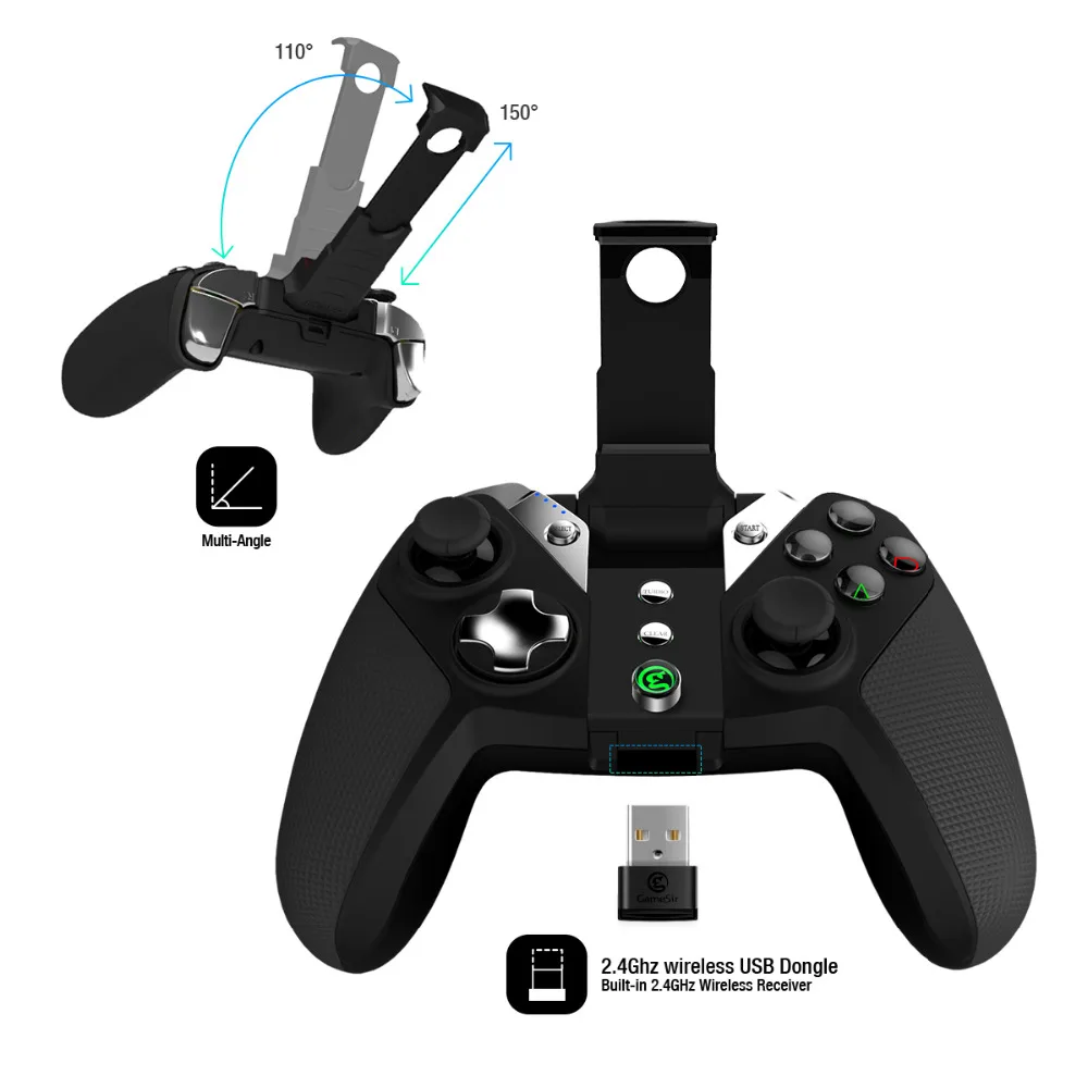 GameSir G4s 2.4Ghz Wireless Controller Bluetooth Gamepad for Android TV BOX Smartphone Tablet PC VR Games GameSir G4s 2.4Ghz Wireless Controller Bluetooth Gamepad for Android TV BOX Smartphone Tablet PC VR Games