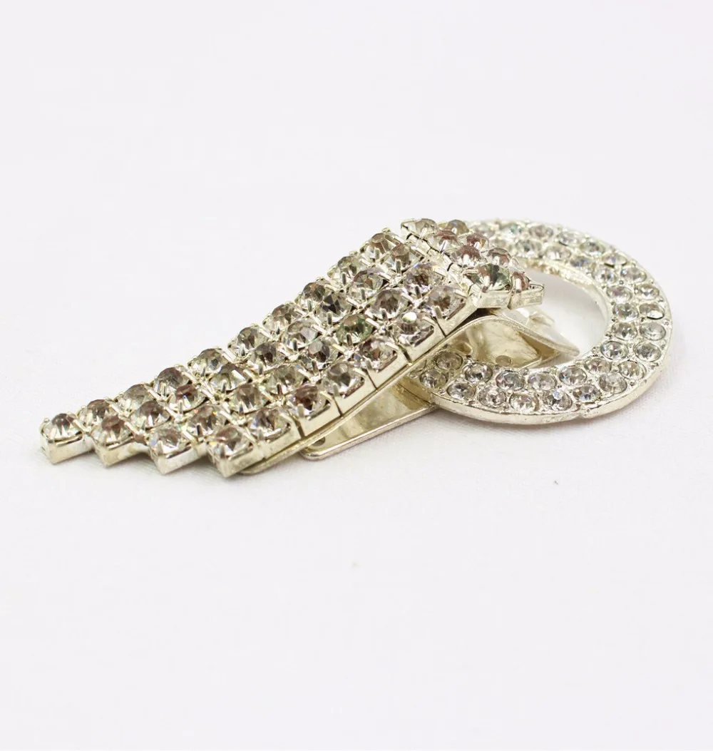 

1651836,1pcs/Lot Rhinestone inlaid metal buttons flower Clothing accessories Jewelry Accessories Mink coat clasp diy