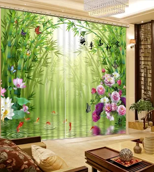 

3d curtains Modern Luxury 3D Blackout Curtains High-end 3D Printing Curtains Luxury Bedroom Window Curtains CL-D171