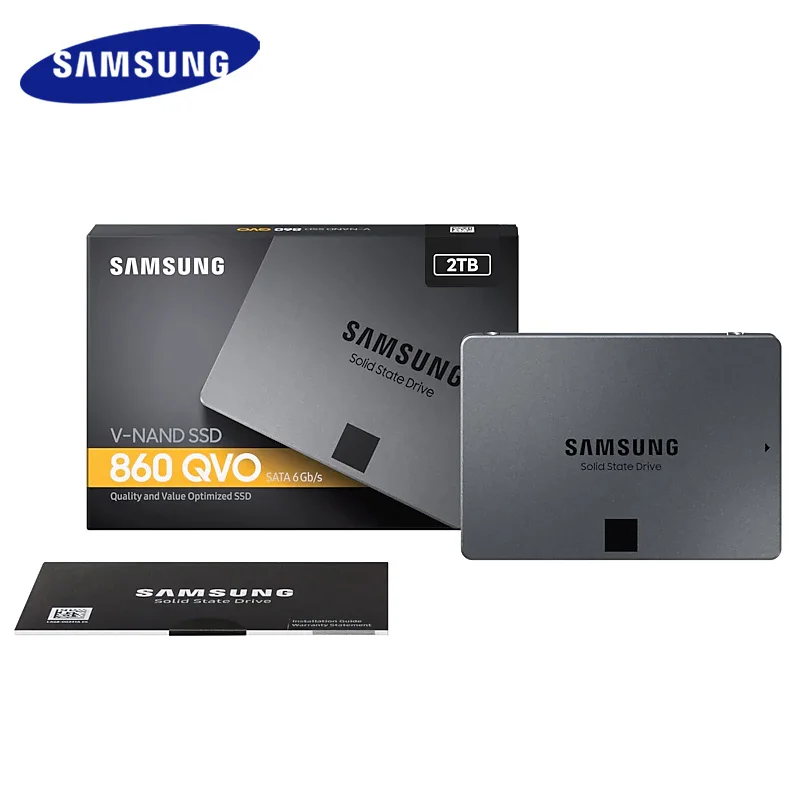 SAMSUNG SSD 860 QVO 1 ТБ Внутренний твердотельный диск HDD жесткий диск SATA3 2,5 дюймов ноутбук Настольный ПК MLC внутренний жесткий диск