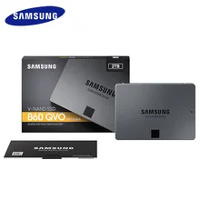 SAMSUNG SSD 860 QVO 1 ТБ Внутренний твердотельный диск HDD жесткий диск SATA3 2,5 дюймов ноутбук Настольный ПК MLC внутренний жесткий диск