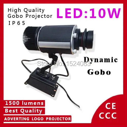 Free Shipping Weatherproof Custom made Dynamic Gobos and Gobo Projectors 10W IP65 Projector Image Rotator logo advertising | Освещение