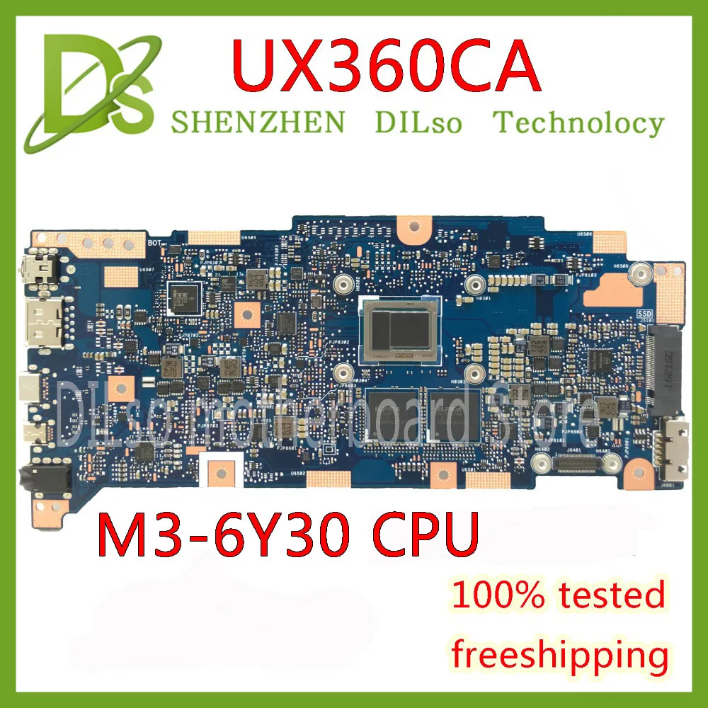 KEFU UX360CA ل ASUS U360C UX360 UX360C UX360CA اللوحة المحمول M3-6Y30 اختبار GM اللوحة العمل 100%