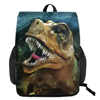 

3D Animal Tyrannosaurus pattern World Park Schoolbag Jurassic Dinosaur Backpack knapsack Toys Gift For Child Travel BookBag