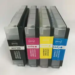 4 шт. многоразового картридж LC10 LC37 LC51 LC57 LC960 LC970 LC1000 для брата DCP-130C 135C 150C DCP-330C DCP-350C принтера
