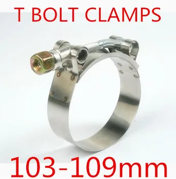 

4pcs/lot 103-119mm T BOLT CLAMPS Turbo Pipe Hose Coupler Stainless Steel