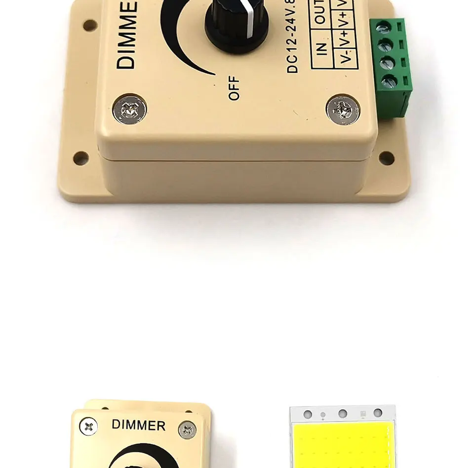 12 V 24 V диммер 8A переключатель регулировки яркости питания для светодиодной ленты лампочки 96 W светодиодный диммер контроллер