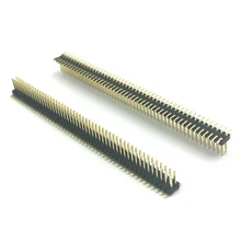 10 шт. 1,27 мм 2X50P контакт SMD коннектор, 0,0" PCB штырь, вырезанный 1,27 штыревой разъём SMT, Разъемный штырь, двухрядный позолоченный