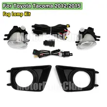2PCS LED Fog Lamp Kit DRL For Toyota Tacoma 2012 2013 2014 2015 Wiring Relay Harness + Switch