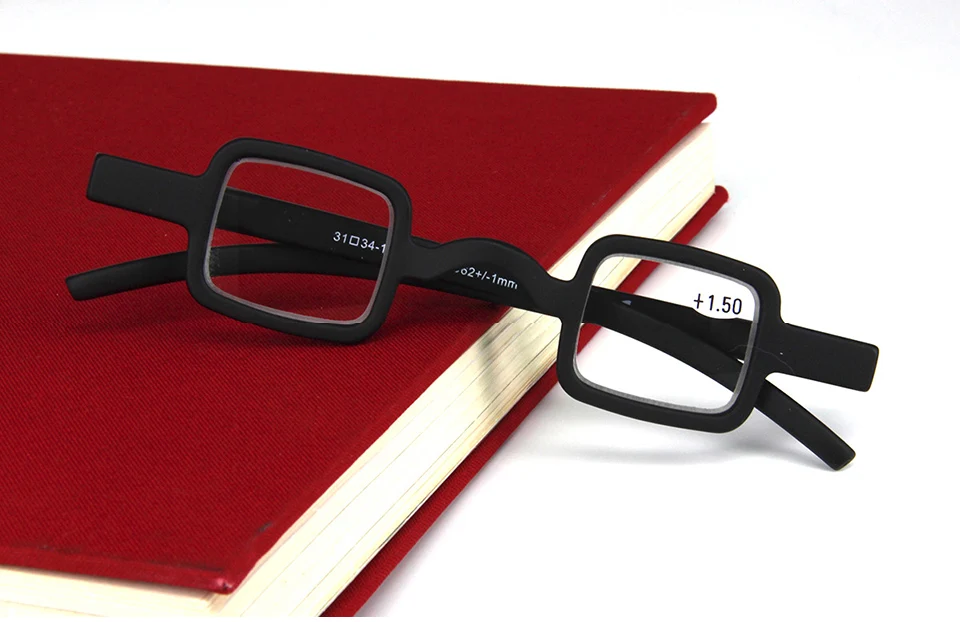 YOK'S небольшой площади компактные очки для чтения черный дальнозоркостью очки читатель увеличительные очки диоптрий + 1,50 + 2,00 + 2,50 UL1089
