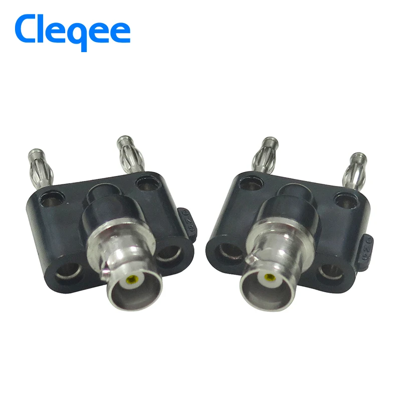 Cleqee P7006 5 шт. адаптер BNC Гнездовой разъем для двух двойных 4 мм соединитель типа