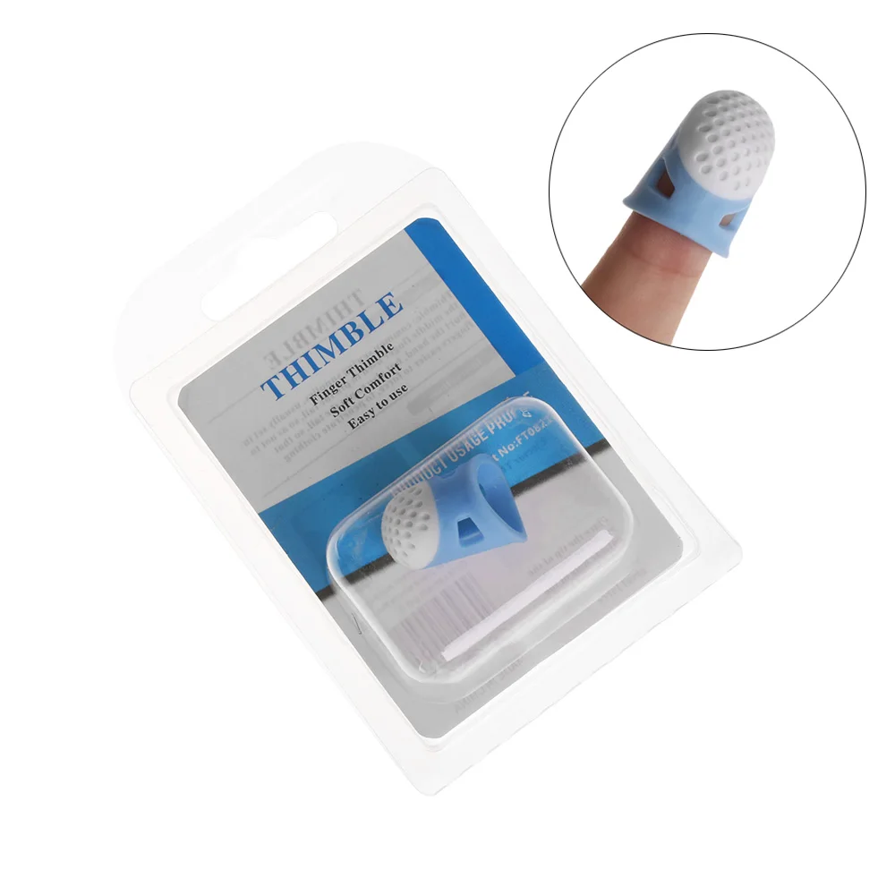

Colorful Plastic Sewing Thimble Anti-slip Pin Needles Patchwork Finger Protectors DIY Craft Tools Accessories Size S L