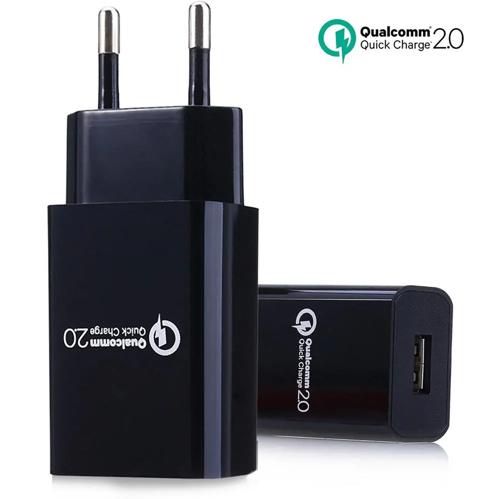Certificated QC2.0 AC DC Quick Charger USB Power Adapter EU
