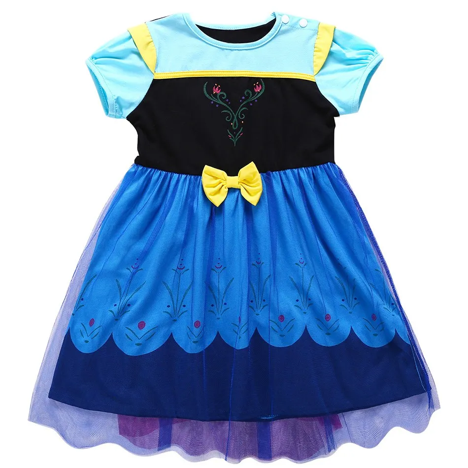 Elsa Anna Princess Cosplay Costume (1)