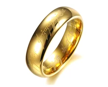 

ZA Stainless Steel One Ring of Power Gold the Lord of Ring Lovers Women Men Fashion Rings Jewelry Wholesale Drop Shipping
