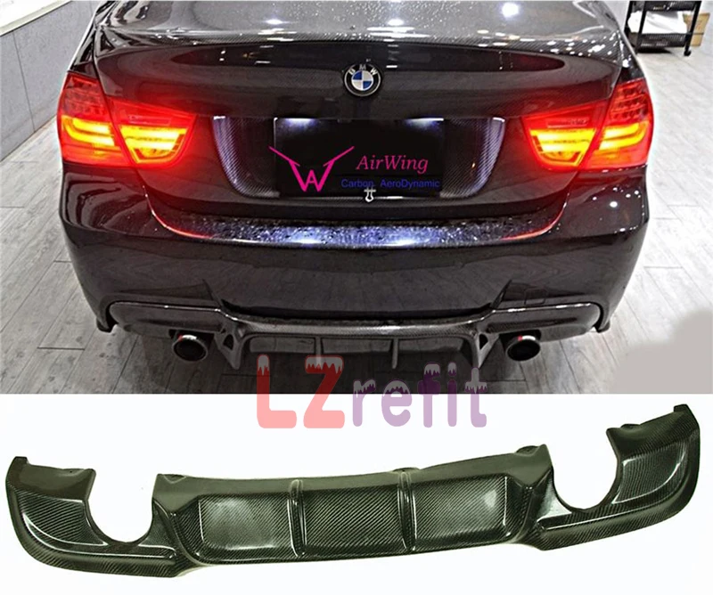 

Big Fins Real Carbon Fiber Diffuser For BMW E90 3-Series 323i 325i 328i 335i Sedan 06-11