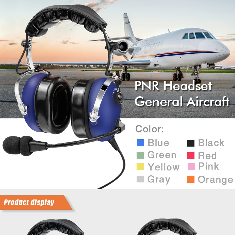 Высококачественные авиационные наушники, PNR Nosic шумоподавление с удобными Уплотнители для наушников, вход MP3, PH-100A
