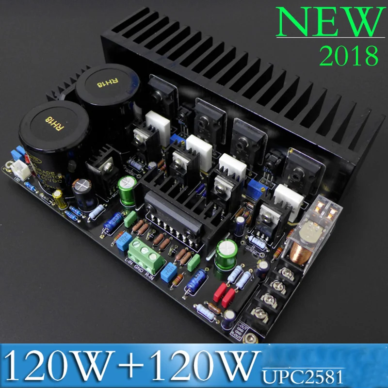 

IRF9240 RF240240 Field Effect Transistor FET Symmetrical Double Difference HiFi Fever Amplifier Board 120W+120W UPC2581 Circuit