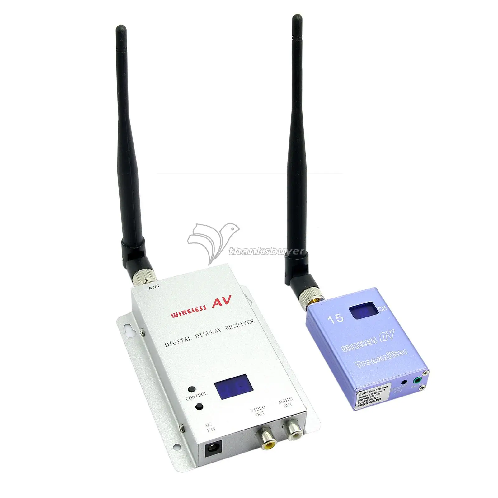 

1.2GHz 400mA 15CH Wireless Room-to-Room Audio Video Transmitter Receiver