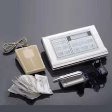 Дешевый 1 Комплект Перманентный макияж комплект 1 шт. Швейцарский двигателя наконечник для бровей Косметика татуировки питания 50 шт. 1RL иглы