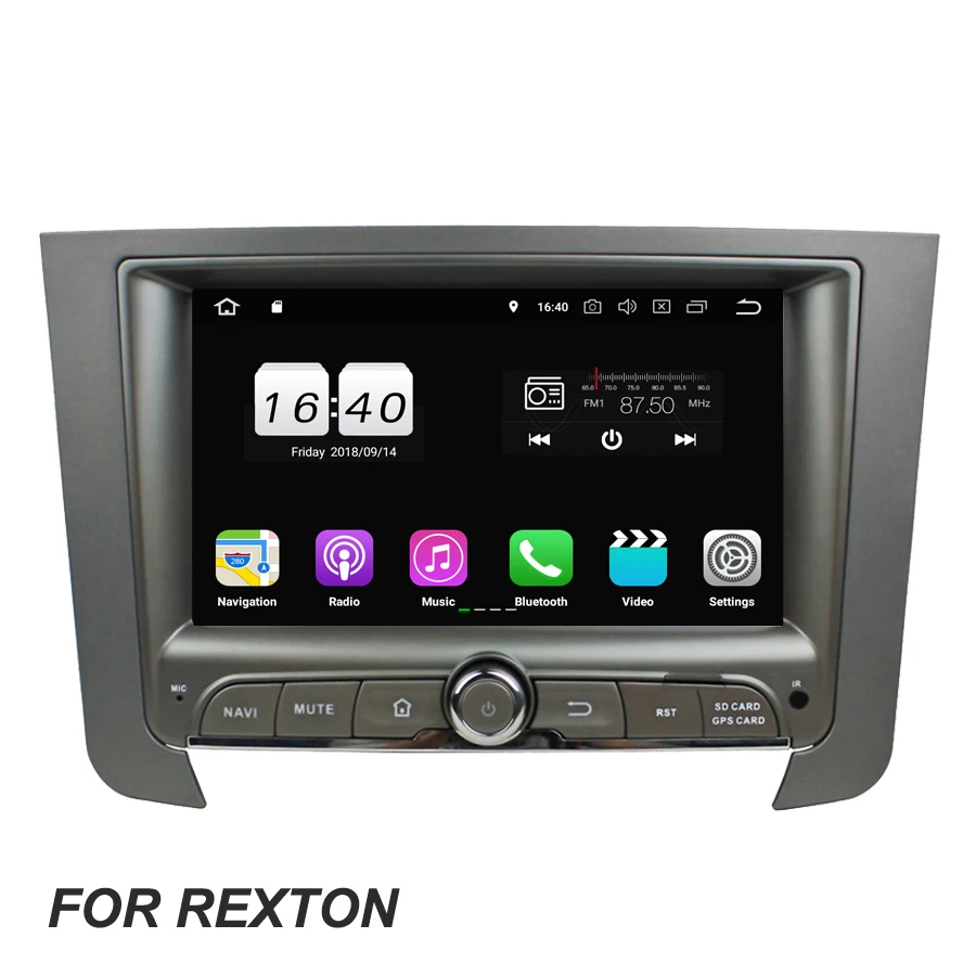 TDA7851 Android 8 1 Для SsangYong REXTON 2012-2016 2 Гб ОЗУ автомобильный DVD-плеер Wifi BT 4 0 гарнитура RDS